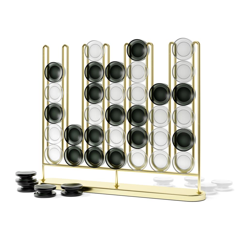 Umbra Stax 4 Gewinnt Spiel Dekoratives Vier Gewinnt Spiel 2 Personen Gesellschaftsspiel