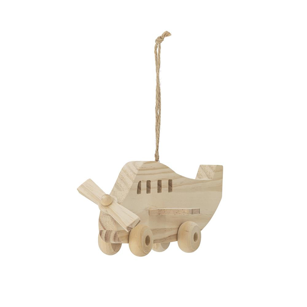 Bloomingville MINI Plane Mobile, Holz, Flugzeug, Kinderzimmer, Dekoration, dänisches Design