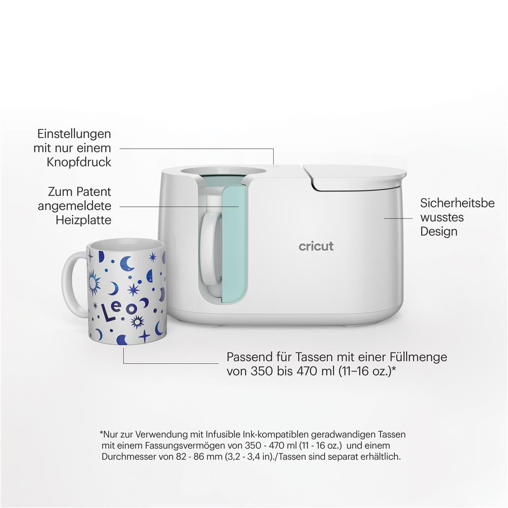 Cricut Mug Press - Heizpresse für Tassen, personalisierte Geschenke selber gestalten