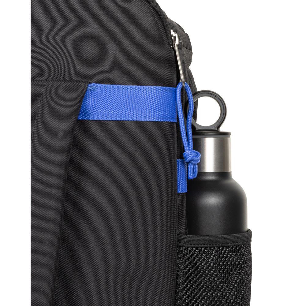 Eastpak CARRY PACK, Reiserucksack, Kontrast Black Blue (blau), 30L, Reisetasche mit Flaschenhalter und Laptopfach