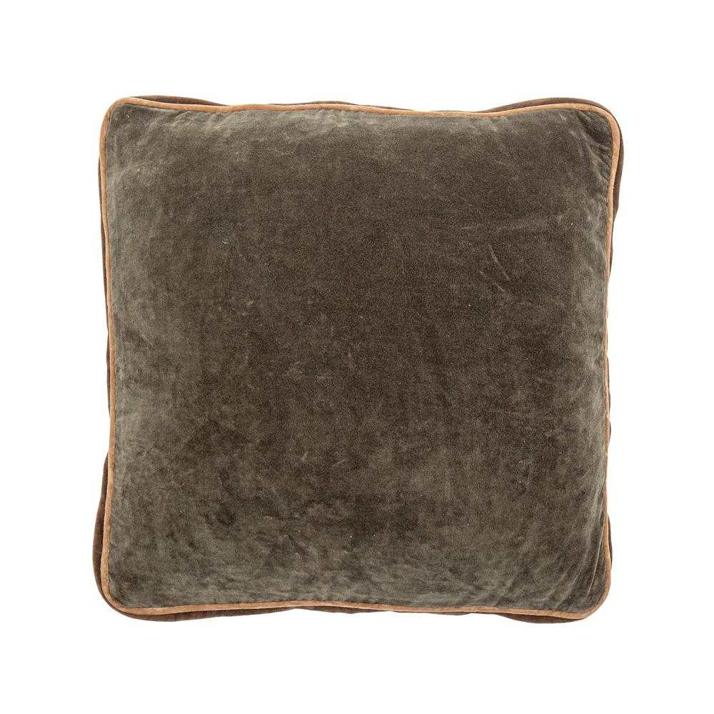 Bloomingville Aurial Kissen in Grün, 45x45 cm – Elegantes Baumwollkissen für Sofa und Sessel