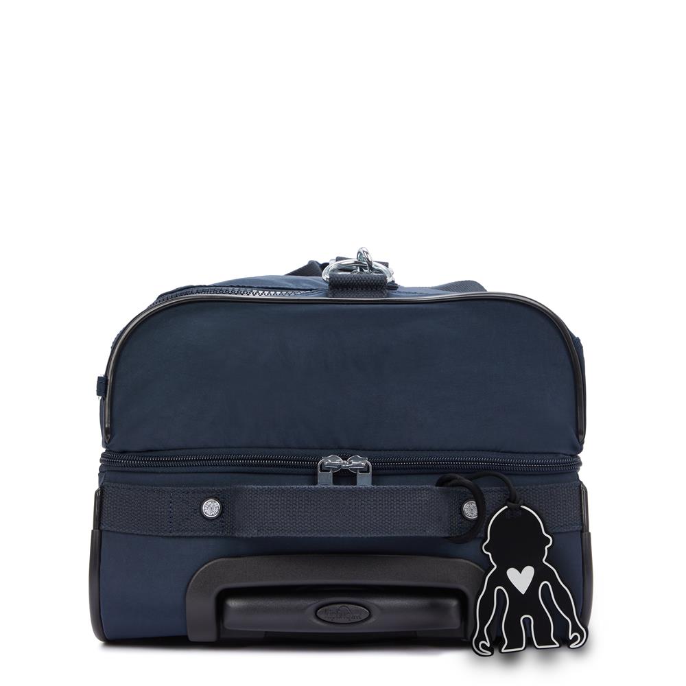 Kipling TEAGAN US, Kleine Reisetasche, Blue Bleu 2 (blau), 39L, Handgepäck, 2-Rollen