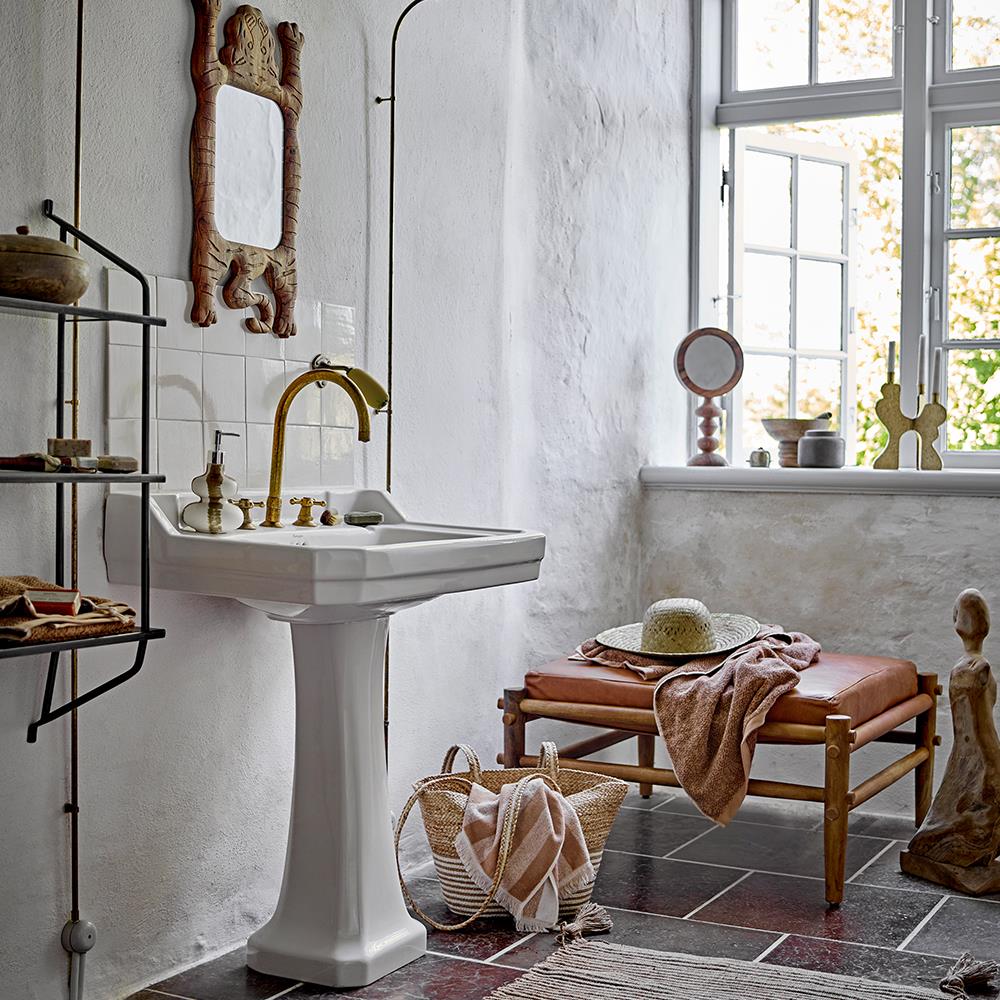 Bloomingville Lux Kerzenhalter, Gold, Metall – 3-flammiger Eyecatcher mit strukturierter Oberfläche