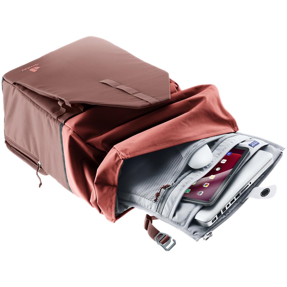 deuter Xberg 25, Fahrradrucksack, raisin-caspia (braun), 25L, Fahrradtasche