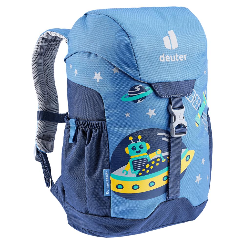 deuter Schmusebär, Kinderrucksack, Weltall (blau), Kindergartenrucksack