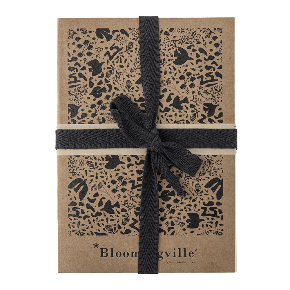 Bloomingville Anniversary Notizbuch Braun Papier 14,5x21cm