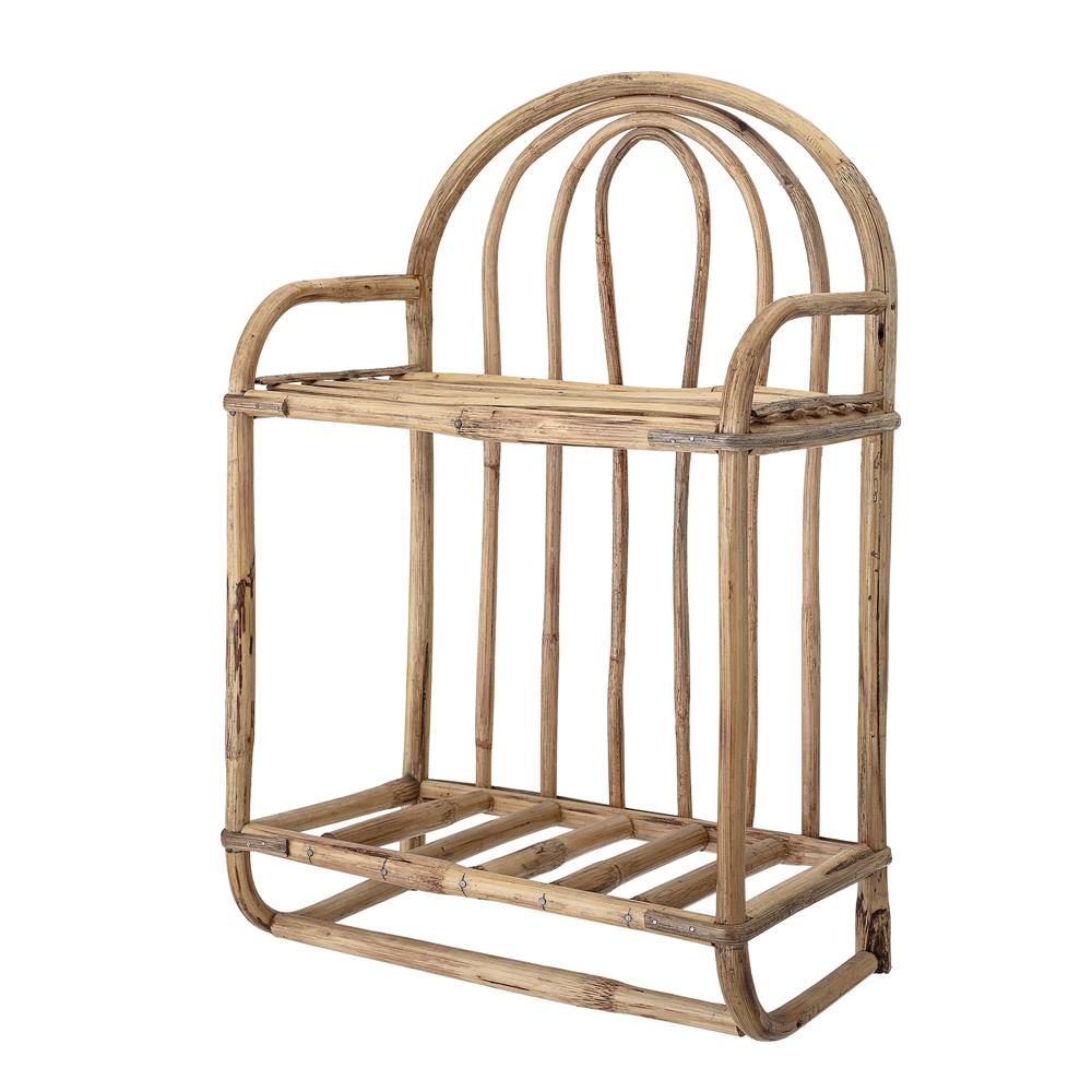 Bloomingville Alice dekoratives Regal aus Schilfrohr in Naturfarben, dänisches Design