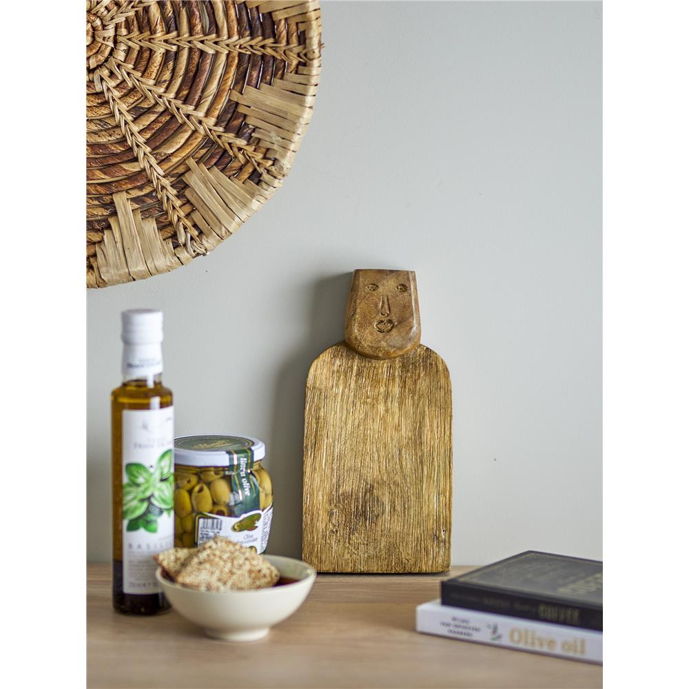 Bloomingville Brooklyn Servierbrett, rustikales Schneidebrett aus Mangoholz 25,5x12,7 cm