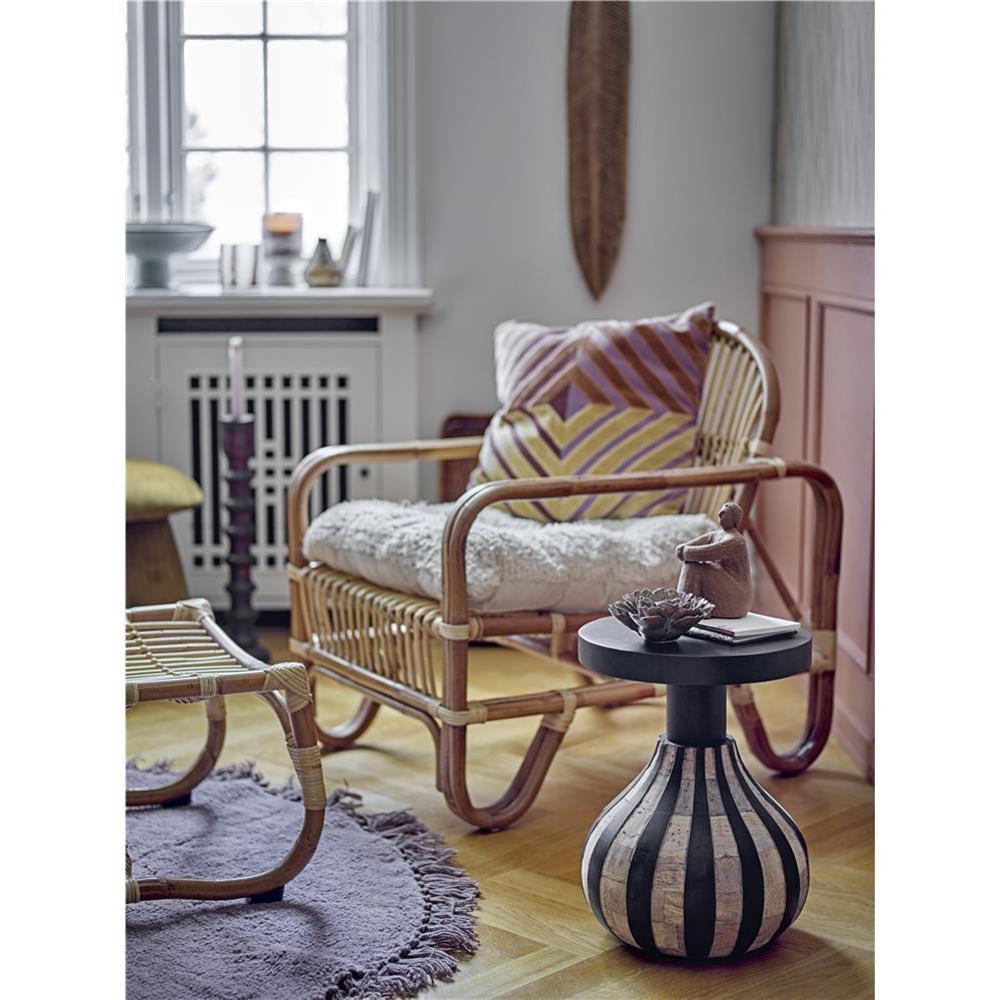 Bloomingville Lenea Teppich, Lila, Wolle D110 cm