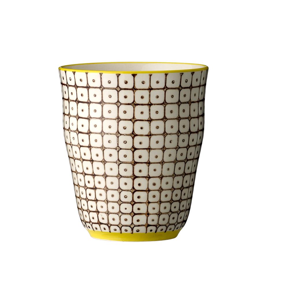 Bloomingville Carla Becher, 6er Set, Bunt, 200ml, Steingut, dänisches Design