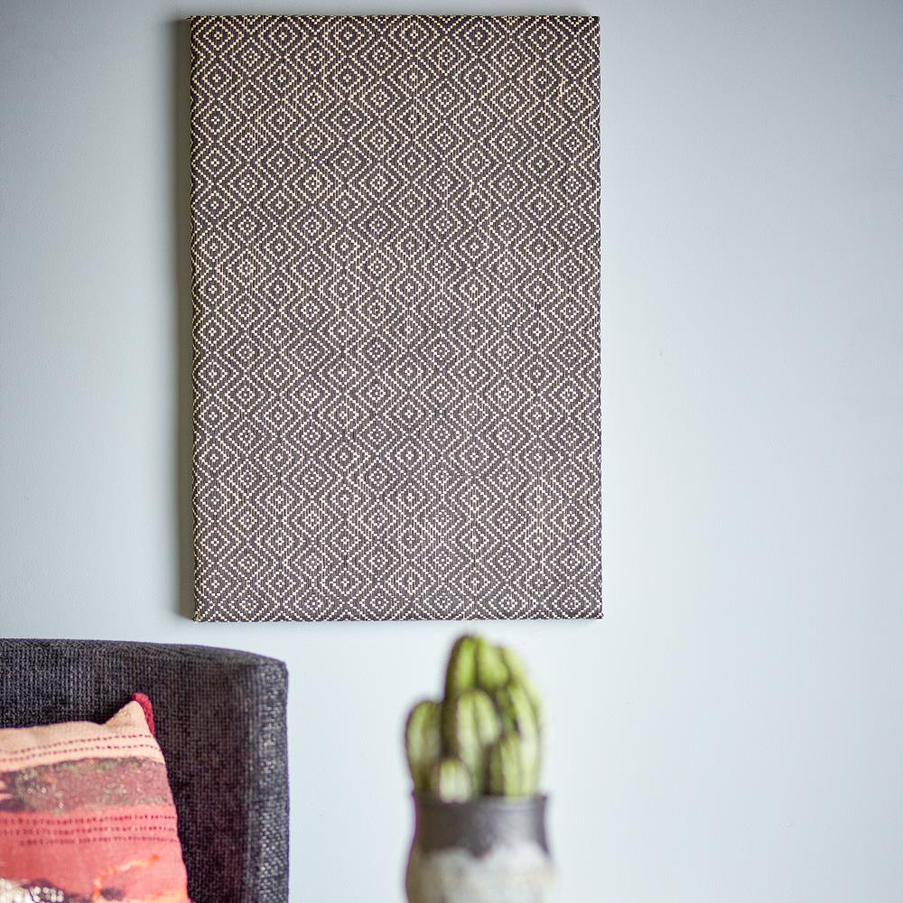 Bloomingville Rivalta Pinnwand Schwarz Holz Memoboard 71x48cm