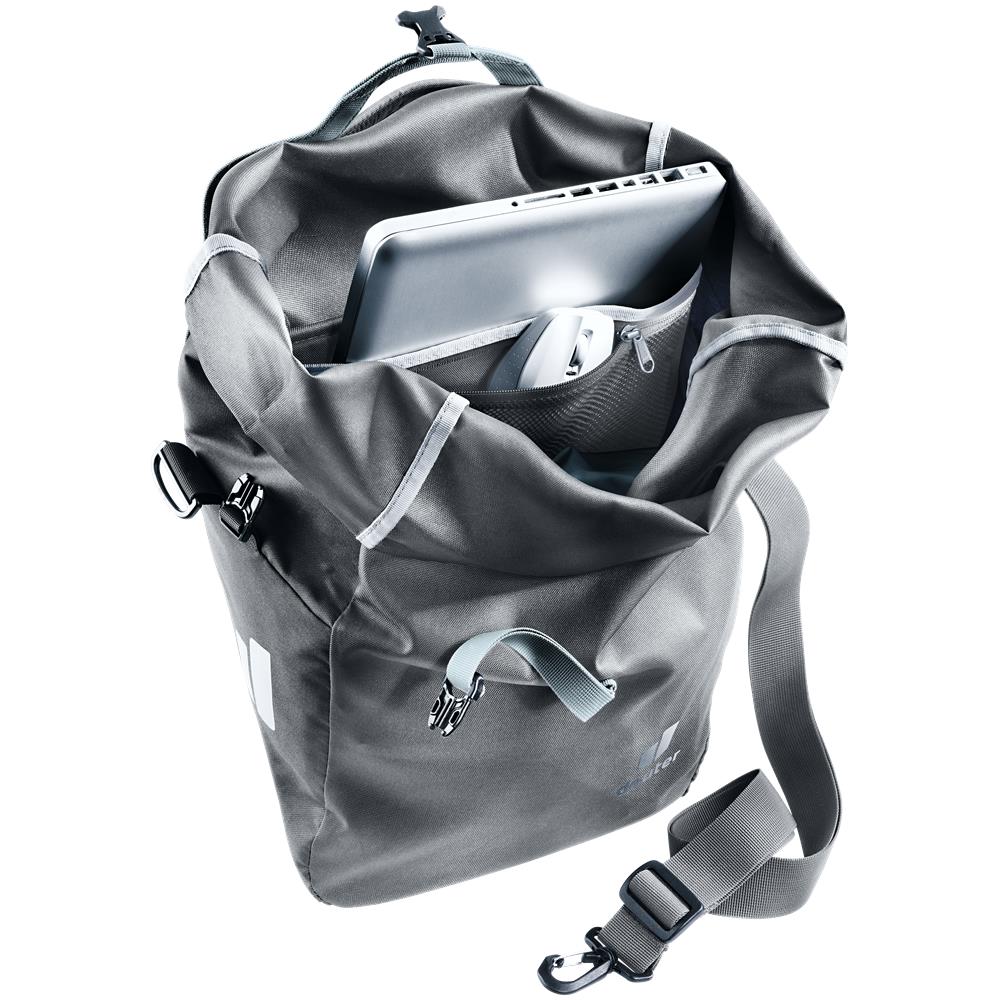 deuter Valbona 20+5, Fahrradtasche, graphite (grau), 25L, Hinterradtasche