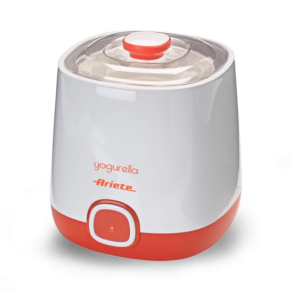 Ariete Yogurella Joghurtbereiter, Orange, 1L, Joghurtmaker auch für griechischen Joghurt