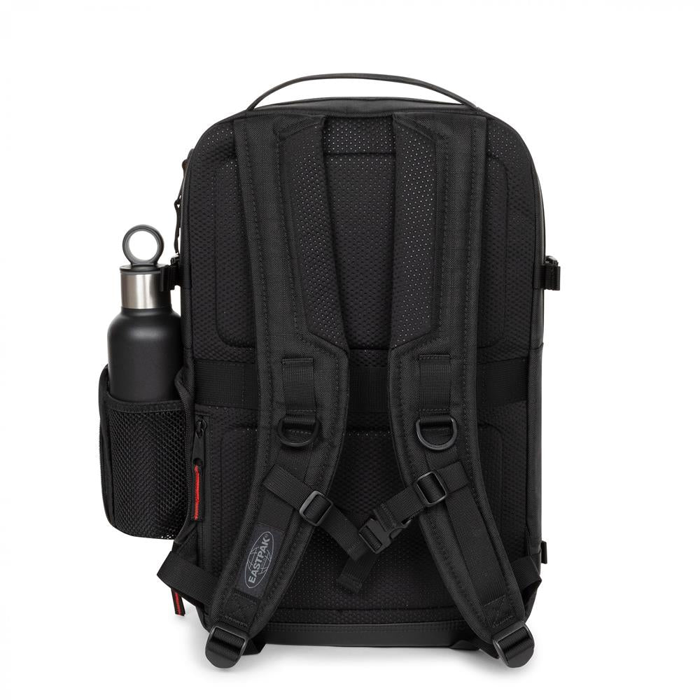 Eastpak TECUM M, Rucksack, CNNCT Rip Black (schwarz), 19L, mit Flaschenhalter und Laptopfach