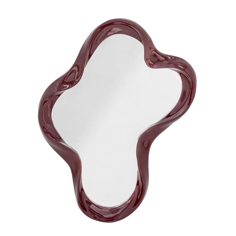 Bloomingville Violeta Wandspiegel Rot Polyresin 62x47cm Statement