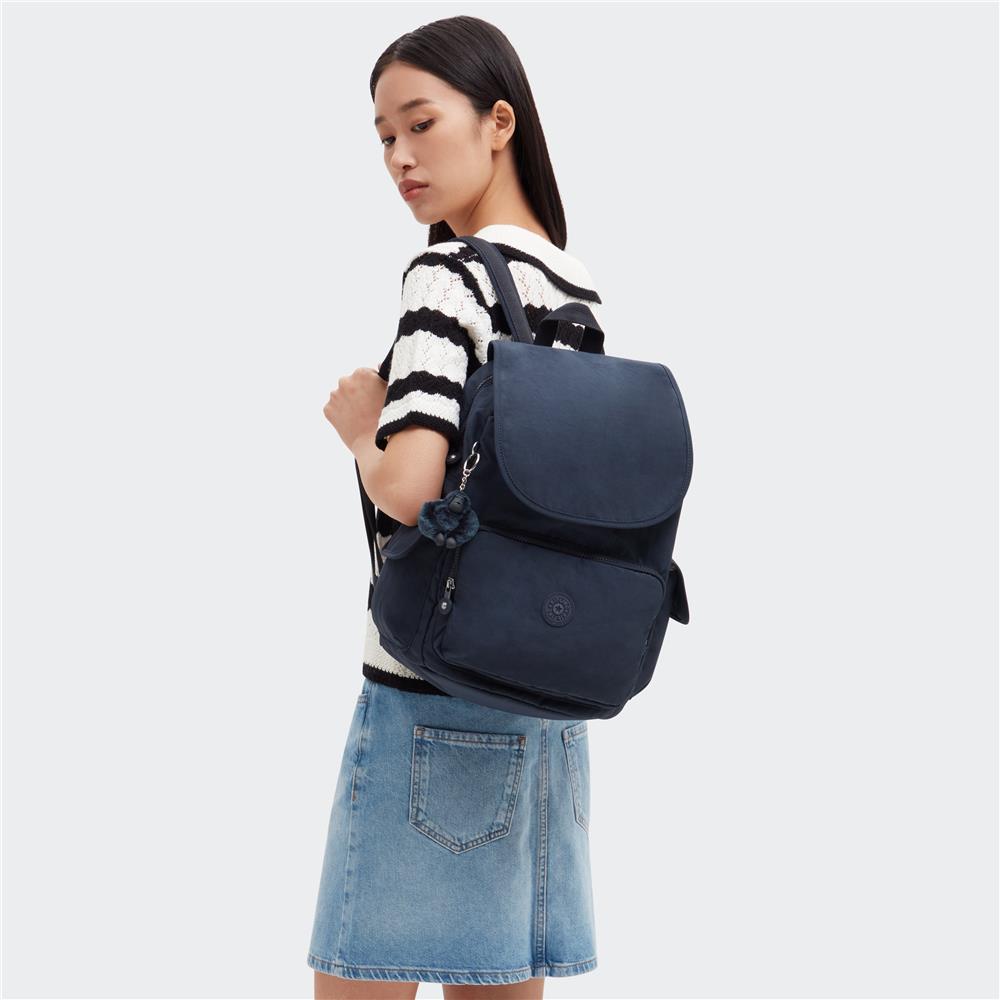 Kipling CITY PACK Medium Rucksack - 16L, Wasserbeständig, Blau, Stilvoll & Praktisch