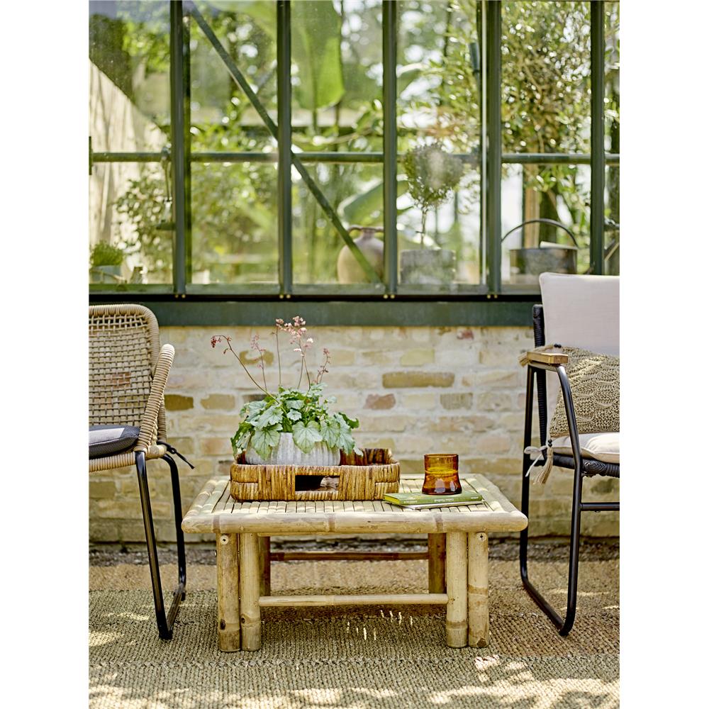 Bloomingville Assie Blumentopf in Grau aus Steingut, mit modernem Muster, dänisches Design