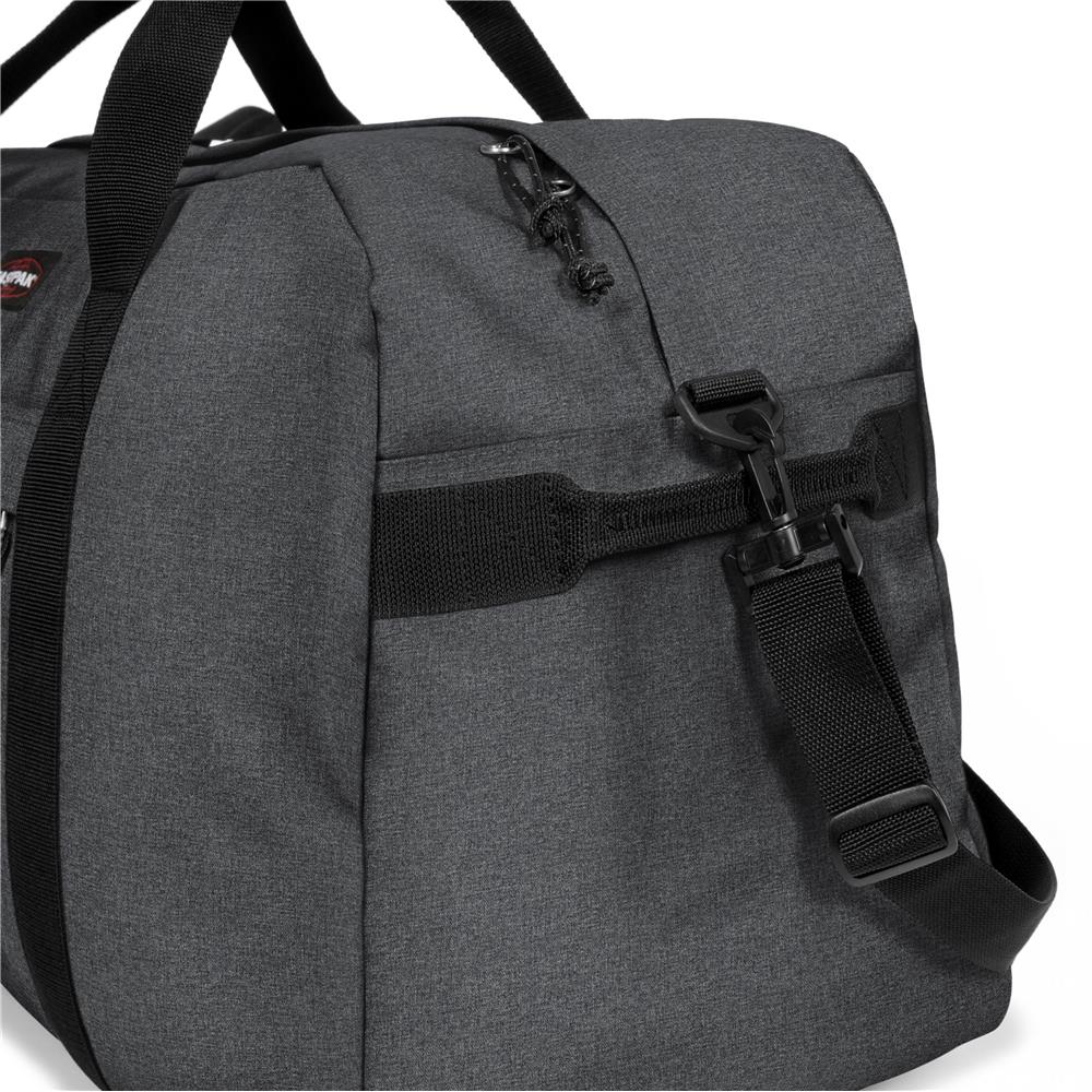 Eastpak TERMINAL +, Große Reisetasche, Black Denim (grau), 96L