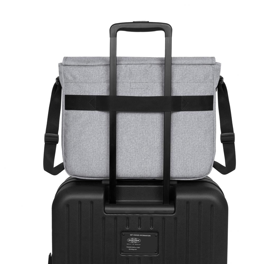 Eastpak DELEGATE +, Umhängetasche, Sunday Grey (grau), 20L, Laptoptasche, Messenger-Tasche
