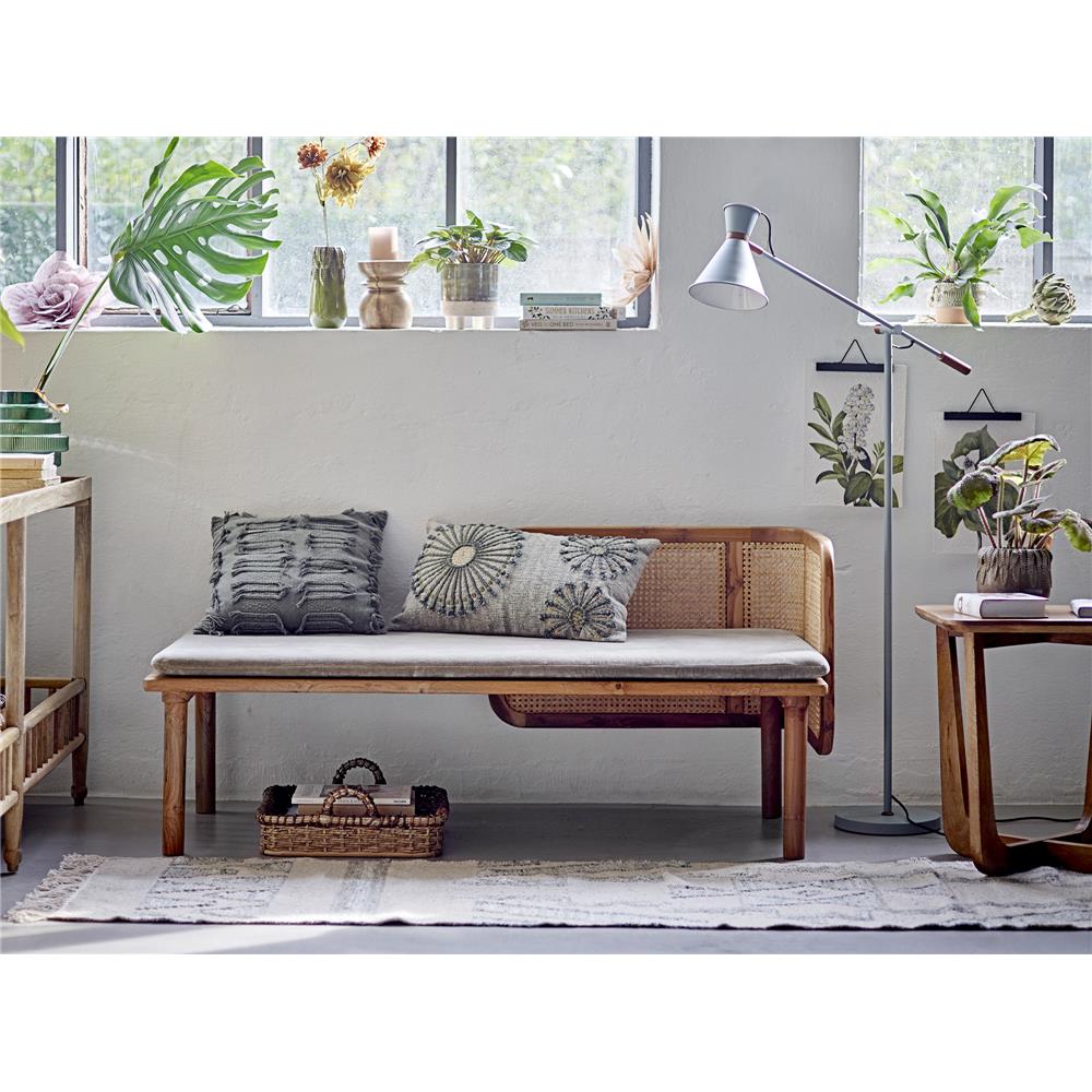 Bloomingville Delara Teppich aus Wolle in Grün, 240x60 cm