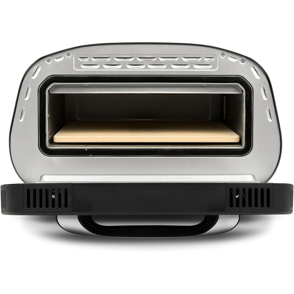 G3Ferrari elektrischer Pizzaofen Pizza Pronto Pizzamaker schwarz bis 430°C Pizzastein Display