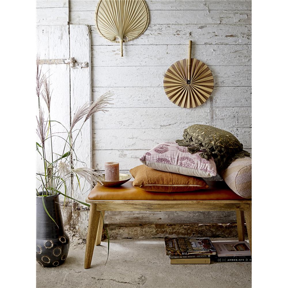 Bloomingville Kala Kissen, Grün, Baumwolle, 40 cm, dänisches Design