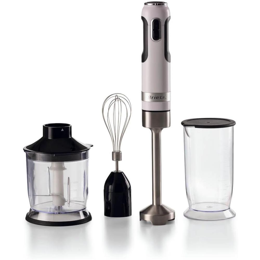 Ariete Moderna Stabmixer-Set, Weiß, 3in1 Pürierstab Set, 1000W, Modernes Design