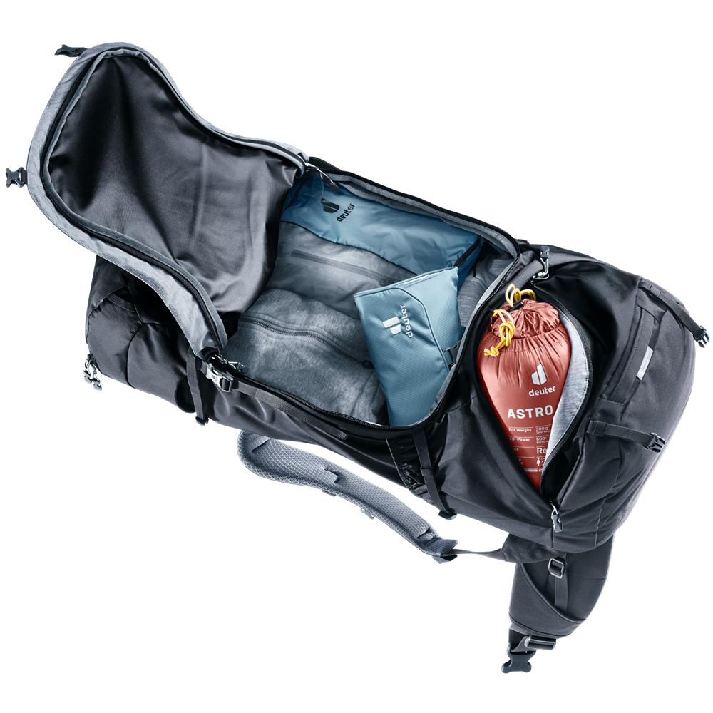 deuter Voyager 65+10, Reiserucksack, black (schwarz)