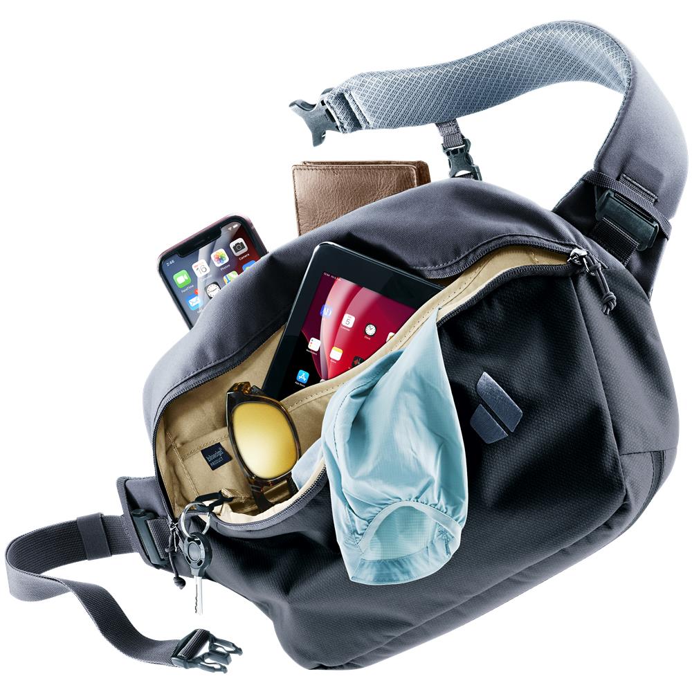 deuter Stroof 8, Umhängetasche, black (schwarz), 8L, Schultertasche