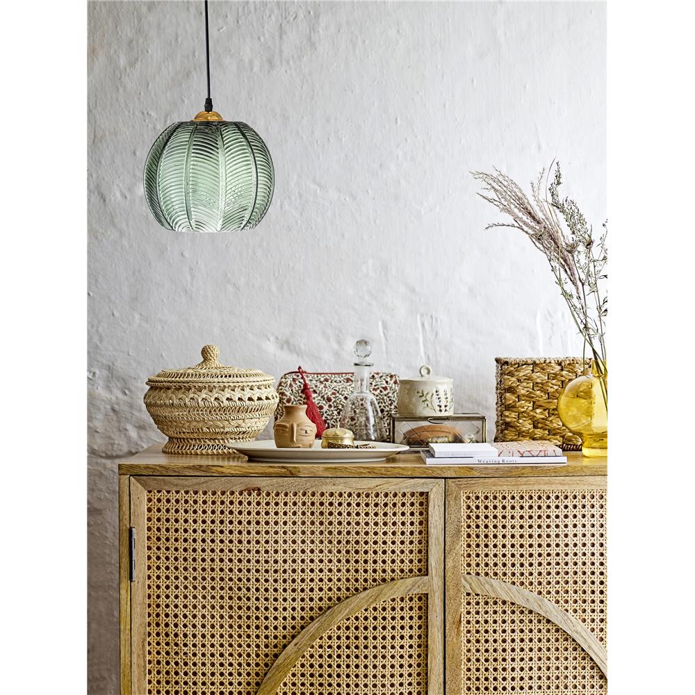 Bloomingville Adar Pendellampe grün Ø22cm Glas Pendelleuchte Hängelampe Hängeleuchte dänisches Design