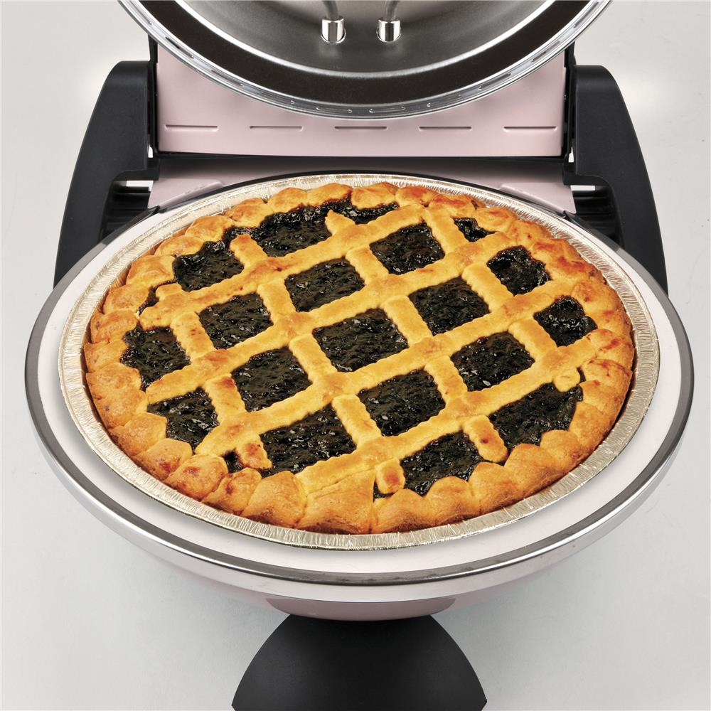 G3Ferrari elektrischer Pizzaofen Delizia Pizzamaker 1200 W für Pizza Ø 31cm icy pink Pizzamaker mit feuerfestem Naturstein rosa Limitierte Edition