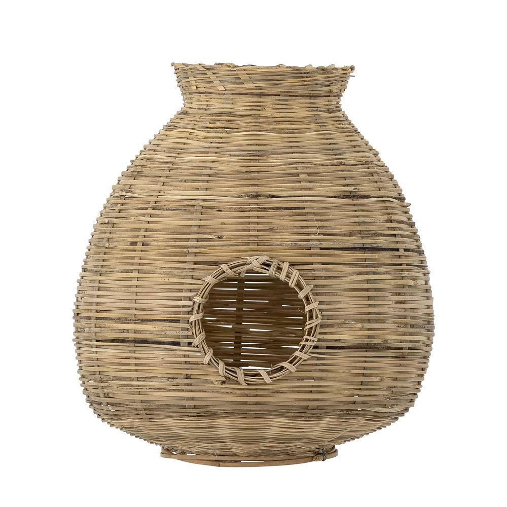 Bloomingville Ottine Laterne Natur Bambus D25xH26 cm – kleine dekorative Laterne