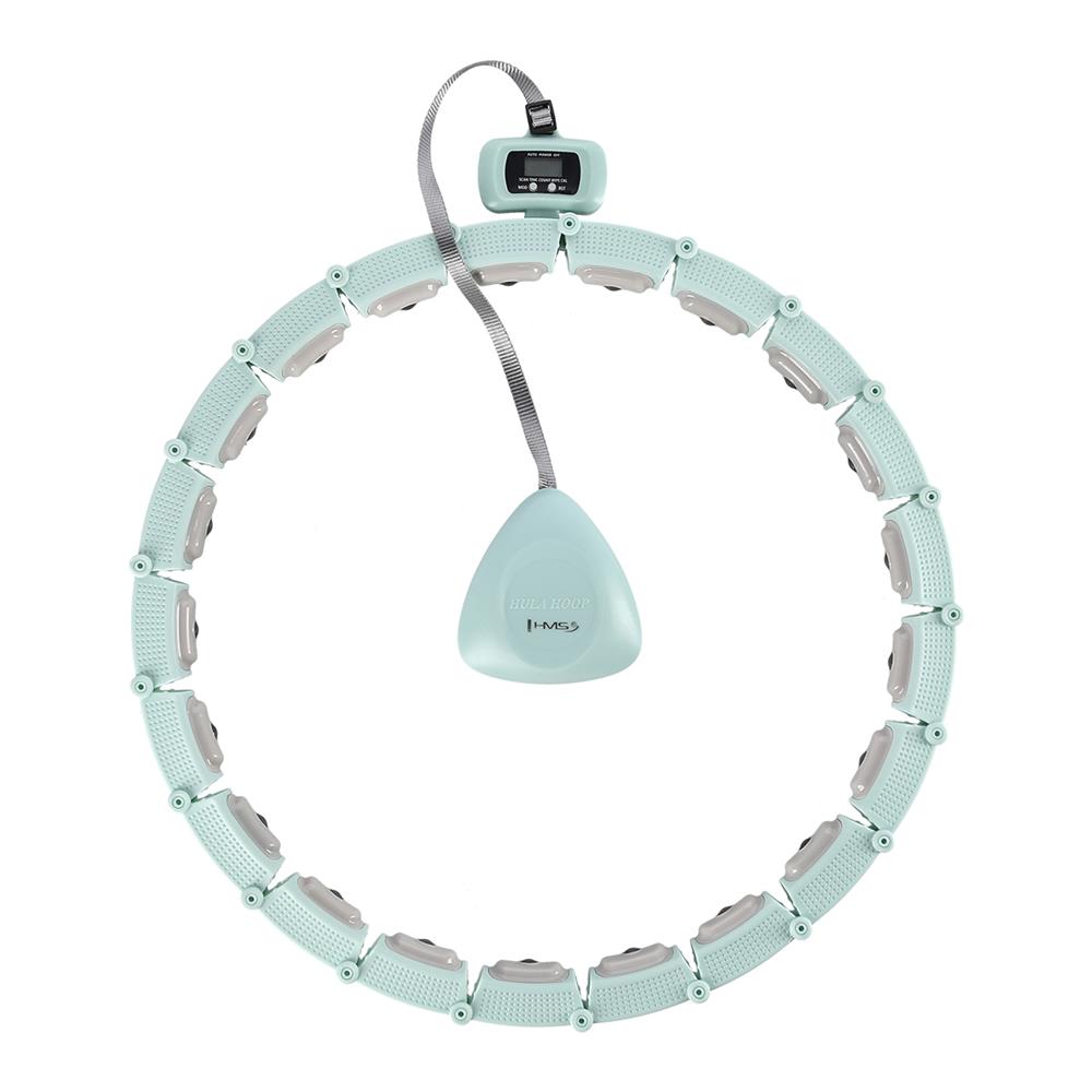 Hula Hoop Reifen mit LCD-Zähler, Magneten und Gewicht Grün | HMS HHM14