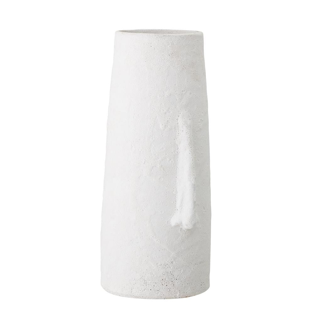 Bloomingville Berican Dekovase Weiß Terrakotta 19,5 x 40 x 17,5 cm Blumenvase