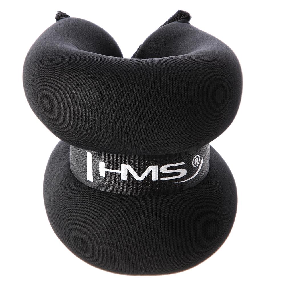 Gewichtsmanschetten 2x3 kg für Handgelenke und Fußgelenke Schwarz | HMS OB06