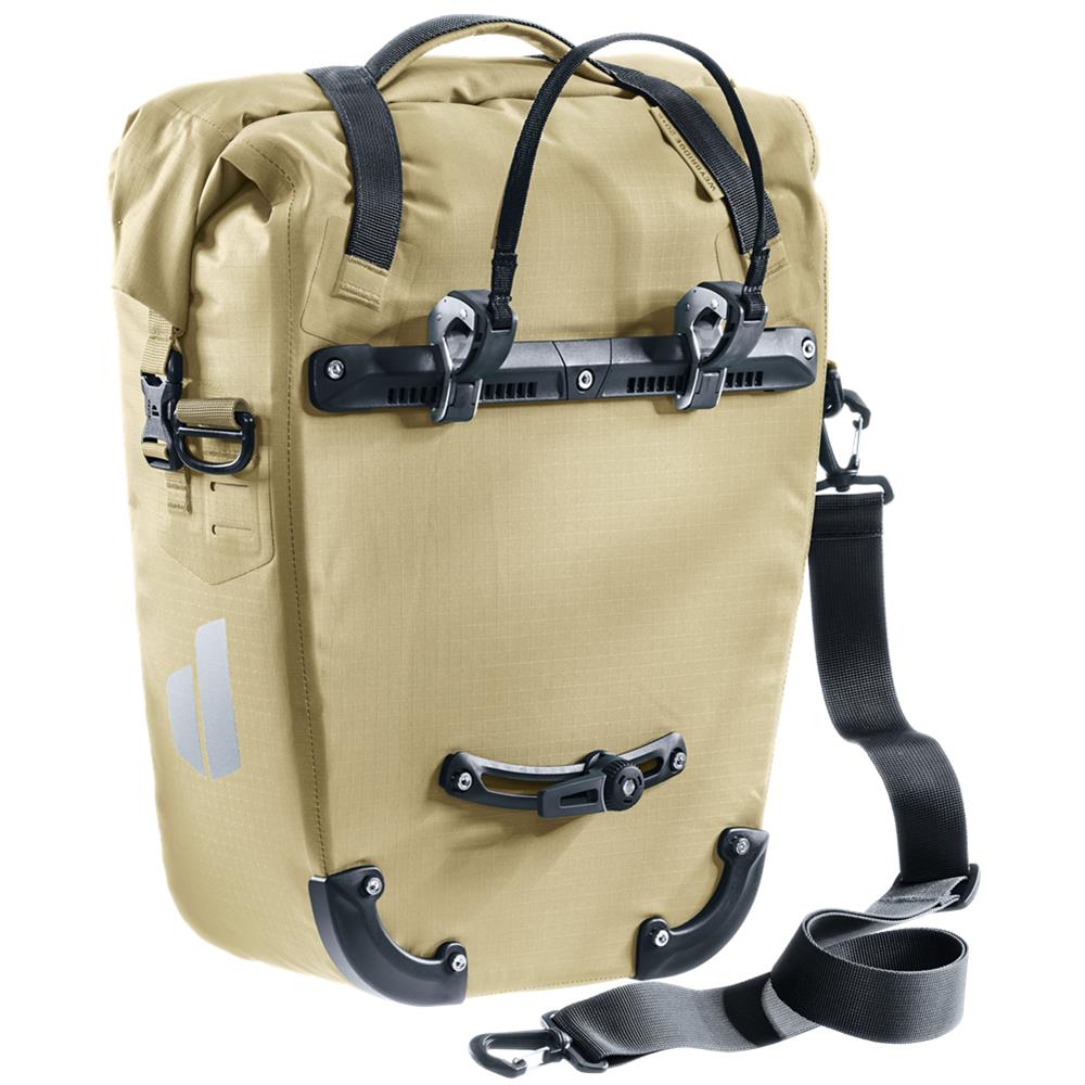 deuter Weybridge, Fahrradtasche, desert (beige), 20L+5L, mit Bagfix-Halterung