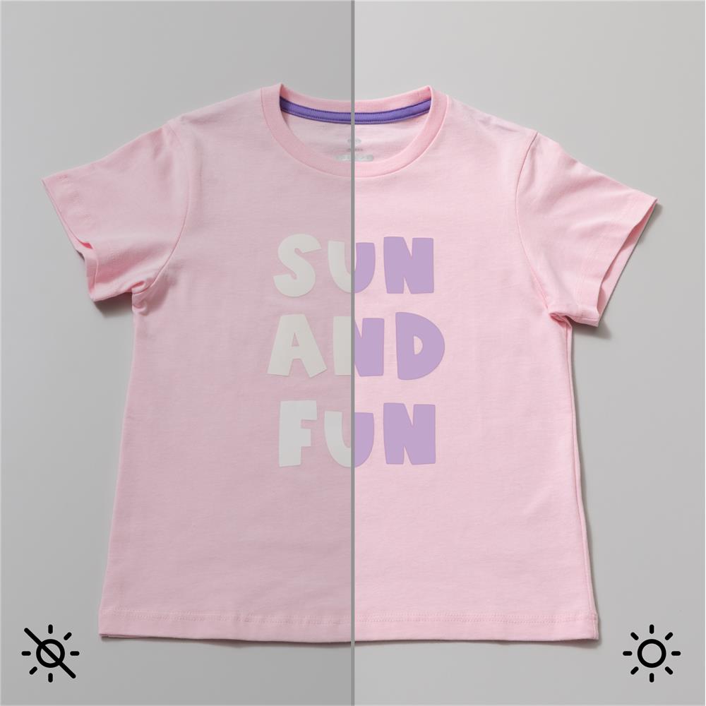 Cricut Iron-On mit UV-aktivierter Farbveränderung in Weiß - Violett 1 Rolle 30,5x48,2cm