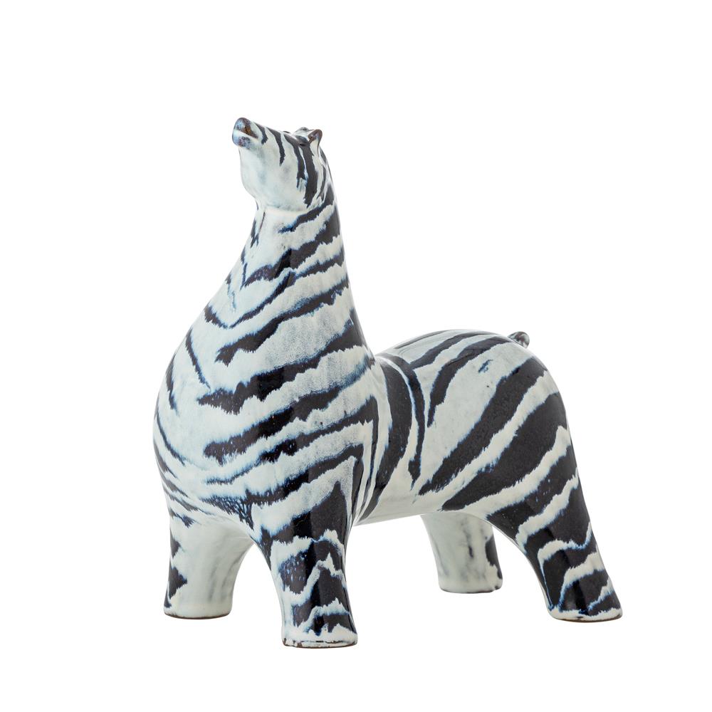Bloomingville Zayn Deko aus Steingut in Blau – tierische Dekofigur für Wohnzimmer & Regal