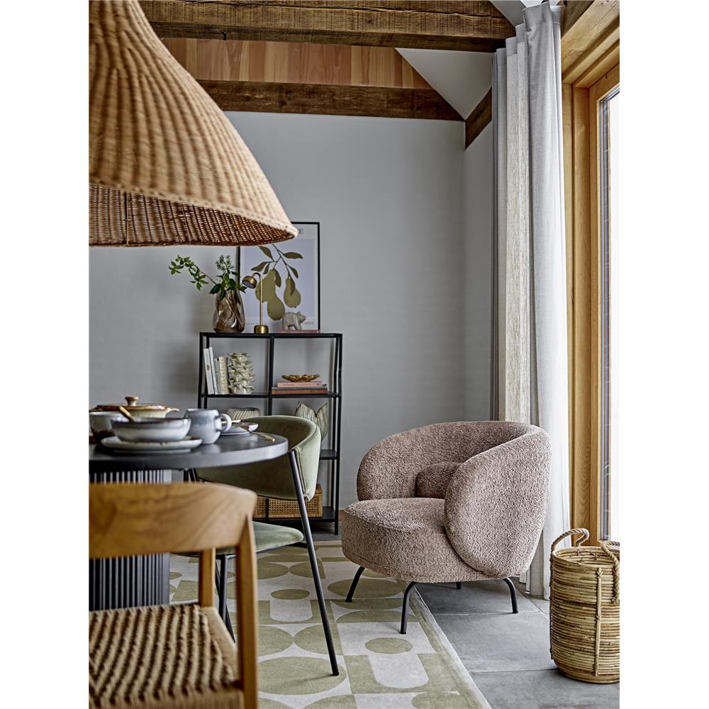 Bloomingville Poire Illustration mit Rahmen in Schwarz, 52x72cm, aus Kiefernholz