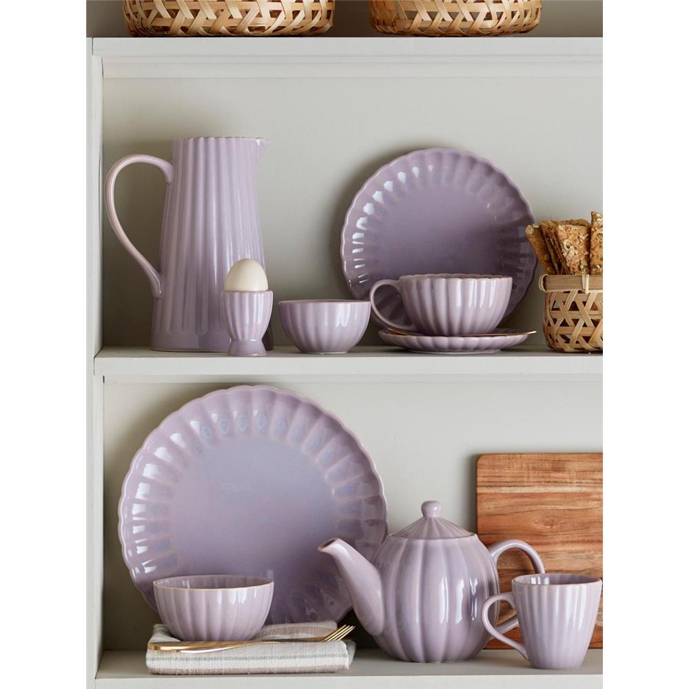 Bloomingville Latina Eierbecher, Rose, Steingut, dänisches Design