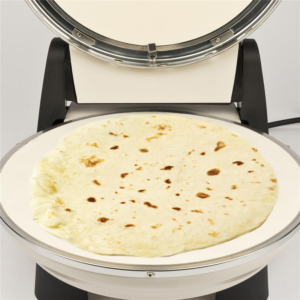 G3Ferrari elektrischer Pizzaofen Napoletana mit Pizzastein Icy Cream Pizzamaker 1200W für Pizza Ø 31cm beige Limitierte Edition