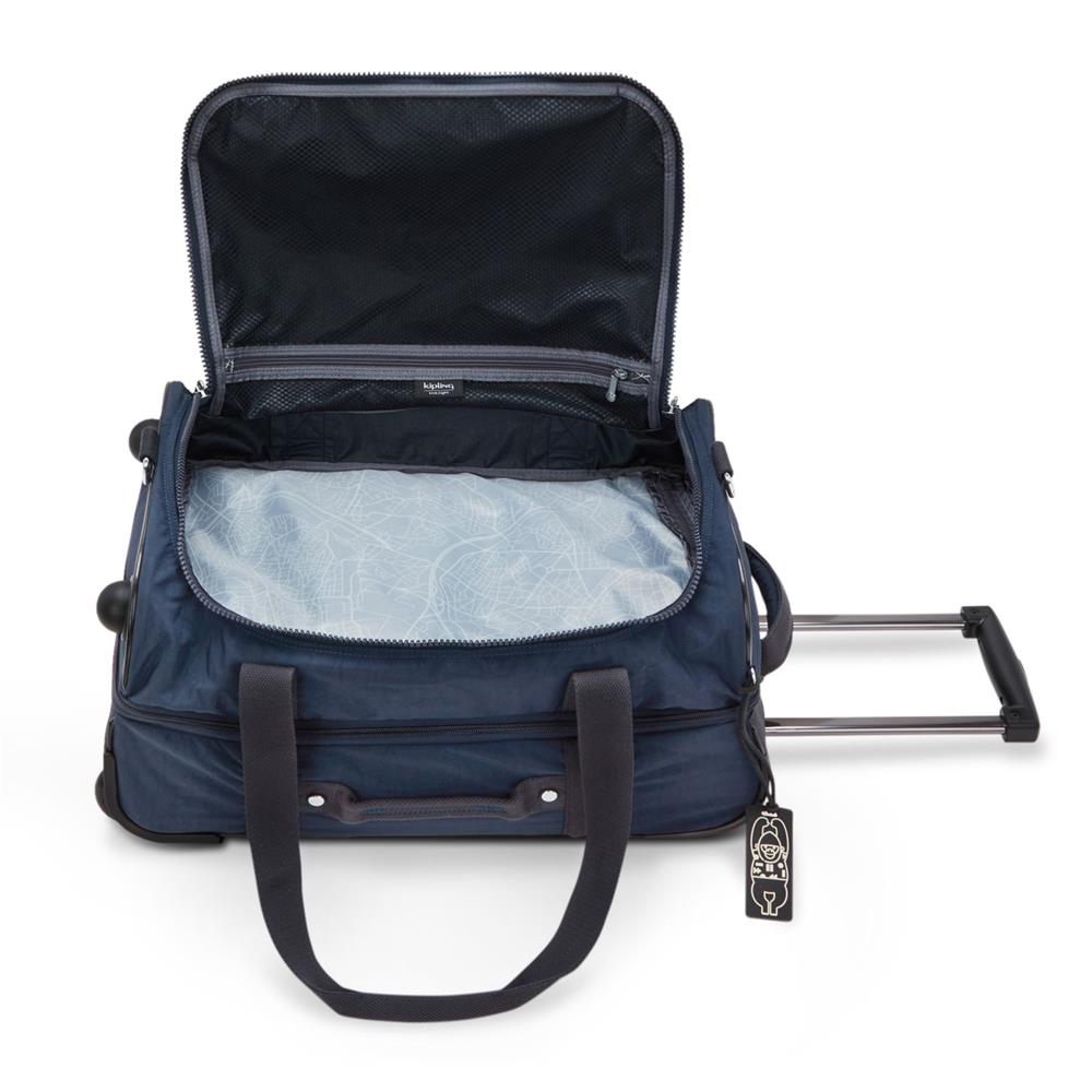 Kipling TEAGAN US Kleine Reisetasche auf Rollen in Kabinengrösse Blue Bleu 2 Handgepäckgröße