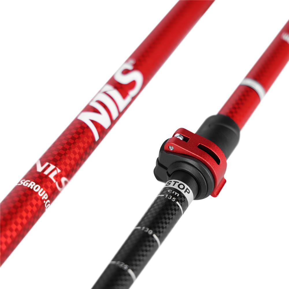 Trekkingstöcke Aluminium Wanderstöcke Rot | NILS TK8601