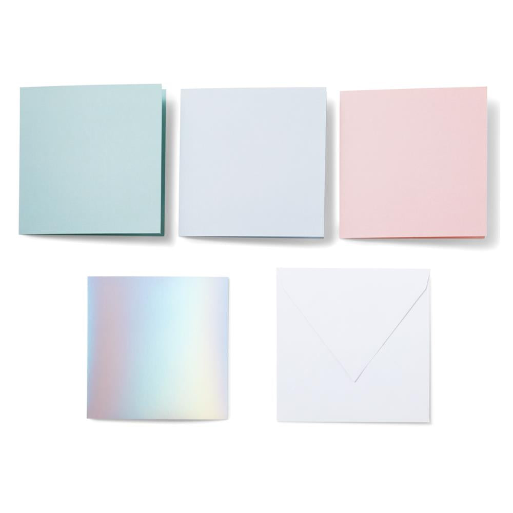 Cricut Cutaway Cards Pastell S40 Klebekarten mit Hintergrundblätter 14 Stück