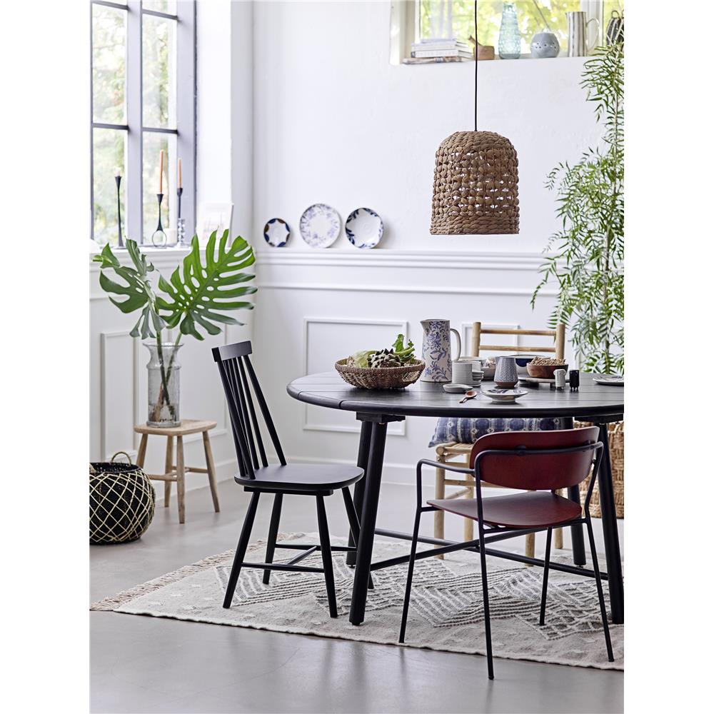 Bloomingville Dida Vase aus grauem Glas, 20x38 cm, im Landhausstil, dänisches Design