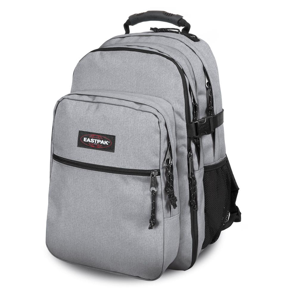 Eastpak TUTOR, Großer Rucksack, Sunday Grey (grau), 39L, mit Flaschenhalter und Laptopfach