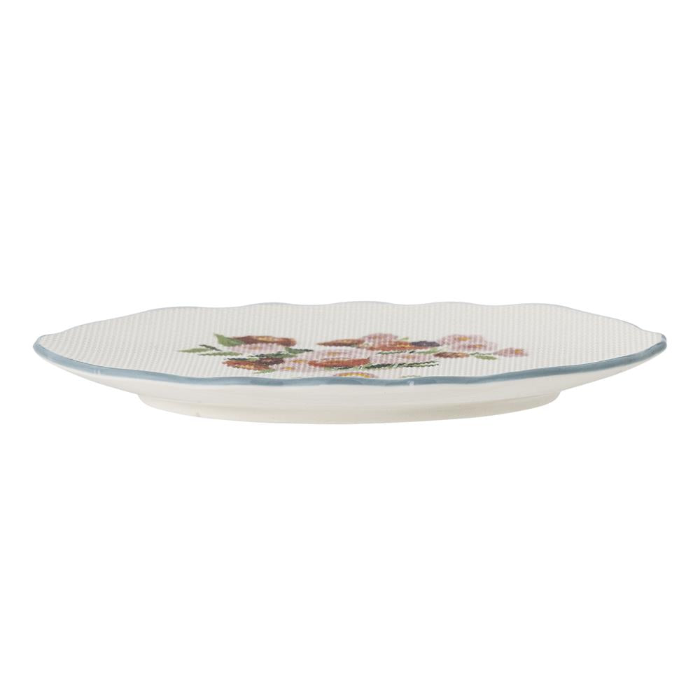 Bloomingville Dorothy Teller Bunt Steingut L20xH2xW17 cm – dekorativer Servierteller