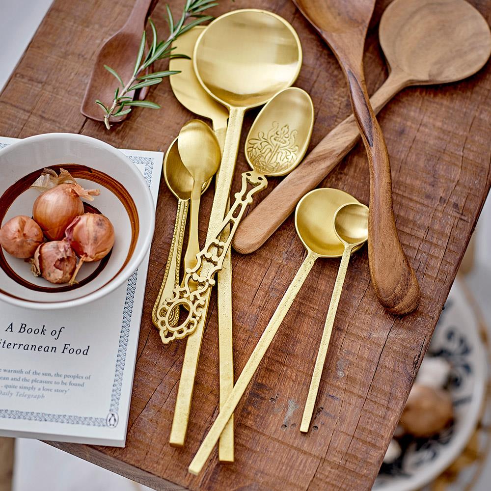 Bloomingville Heikki Schale – 2er Set kleine Steingutschalen, handbemalt in Braun, Ø 12 cm