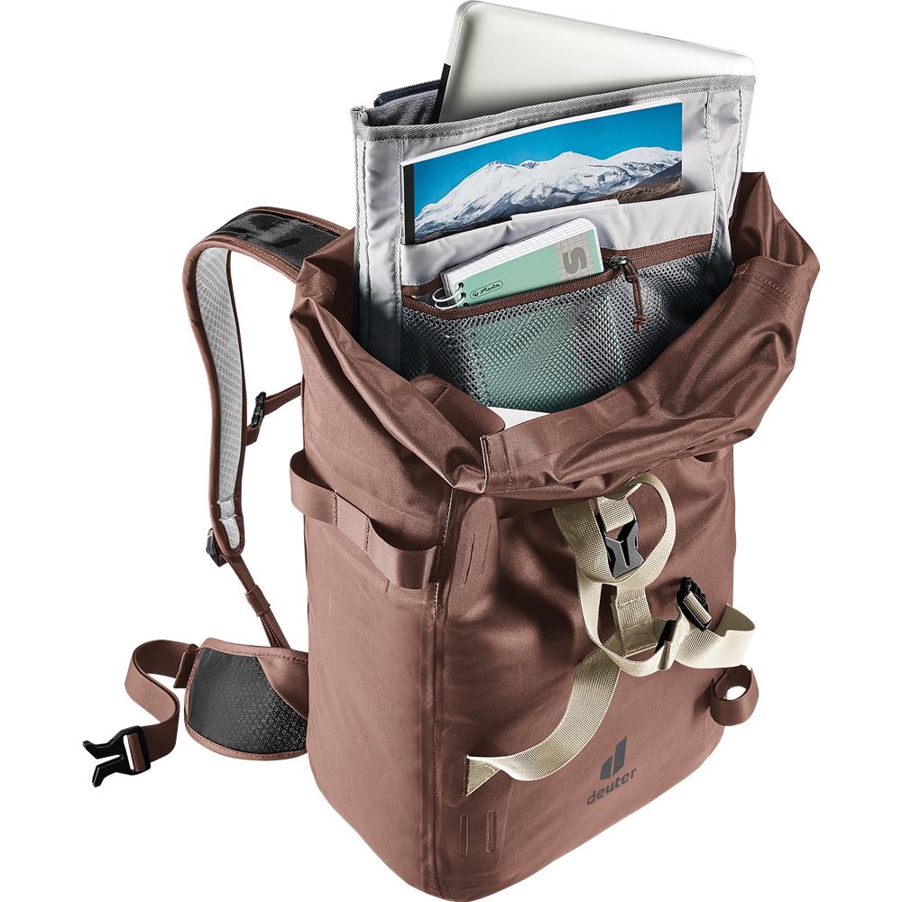 deuter Amager 25+5, Fahrradrucksack, raisin (braun), 29L, Fahrradtasche