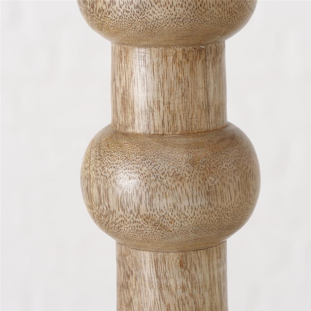 BOLTZE Kerzenleuchter Bubbles 2er Set Kerzenhalter aus Holz Kerzenständer für Stabkerzen